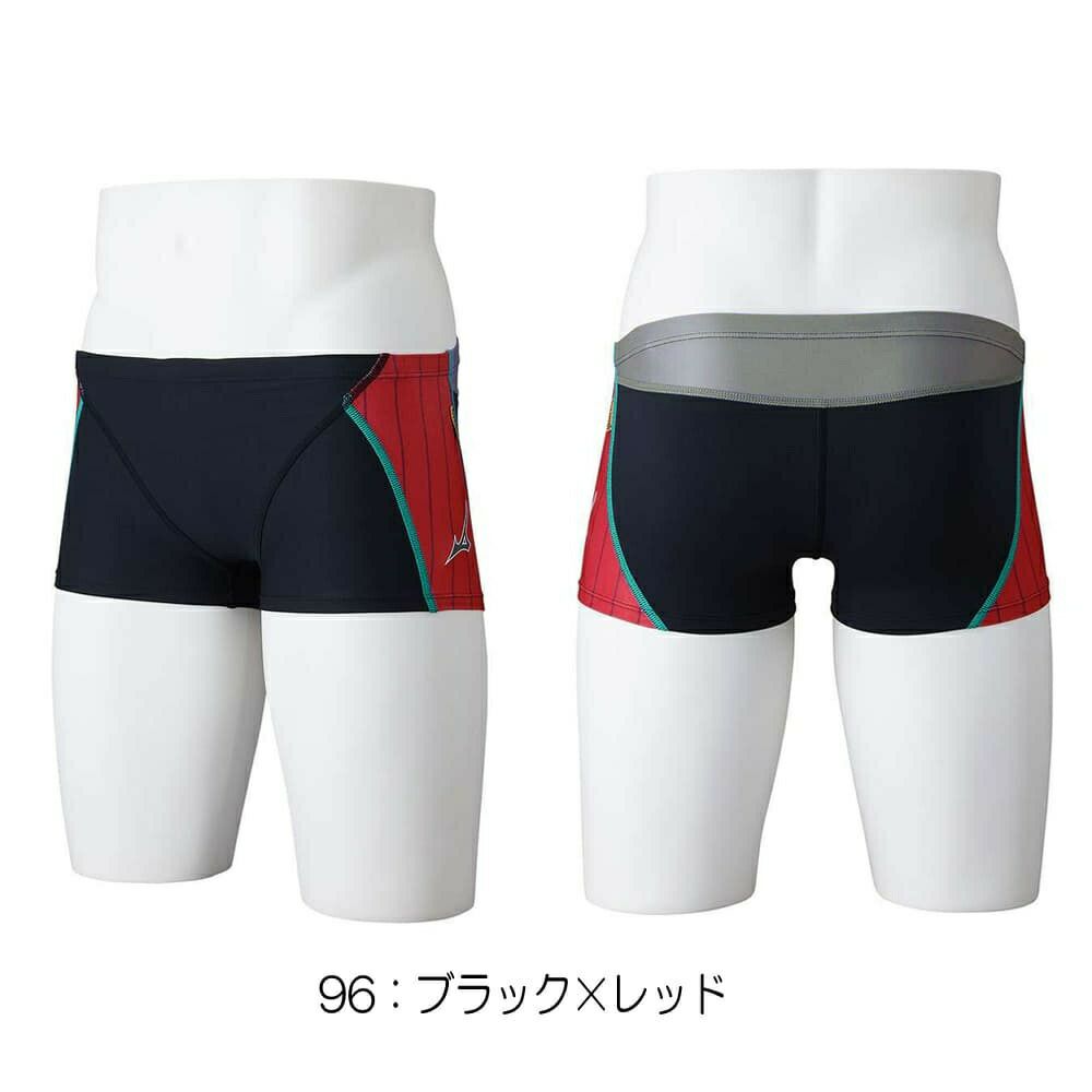 ミズノMIZUNO競泳水着練習用水着メンズエクサースーツショートスパッツEXERSUITSU-Fitダイナモーションフィット競泳練習水着2024年秋冬モデルN2MBB561