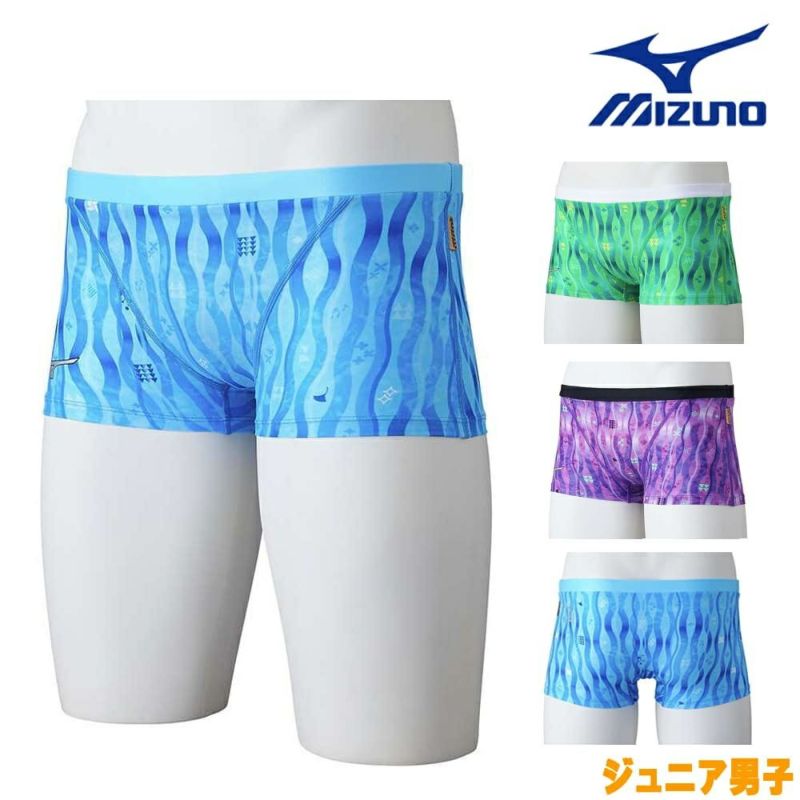 ミズノMIZUNO競泳水着ジュニア男子練習用エクサースーツショートスパッツRiEXERSUITSU-Fit競泳練習水着2024年秋冬モデルN2MBB966