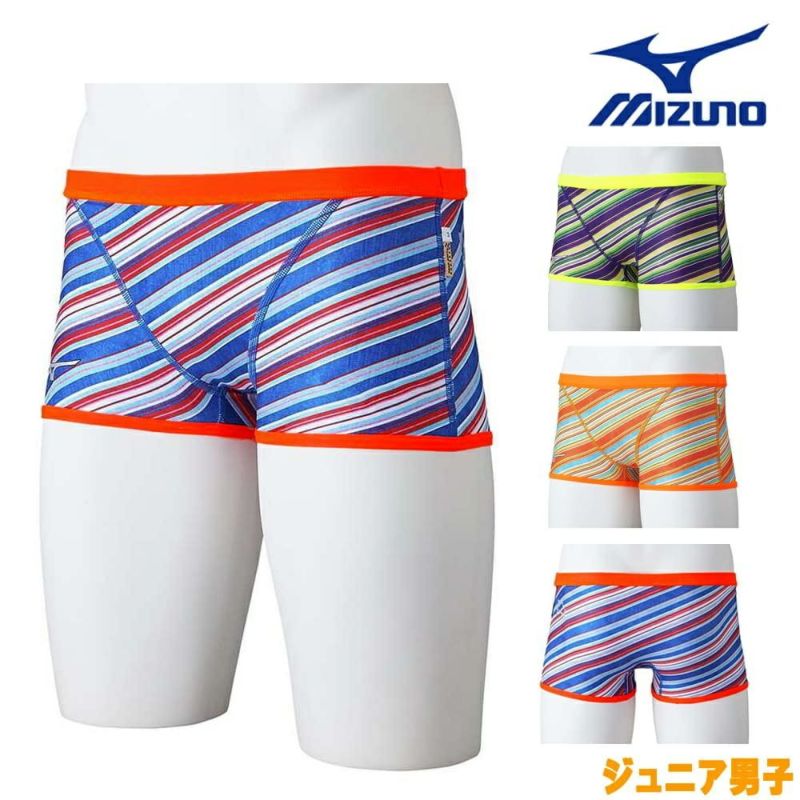 ミズノMIZUNO競泳水着ジュニア男子練習用エクサースーツショートスパッツRiEXERSUITSU-Fit競泳練習水着2024年秋冬モデルN2MBB969