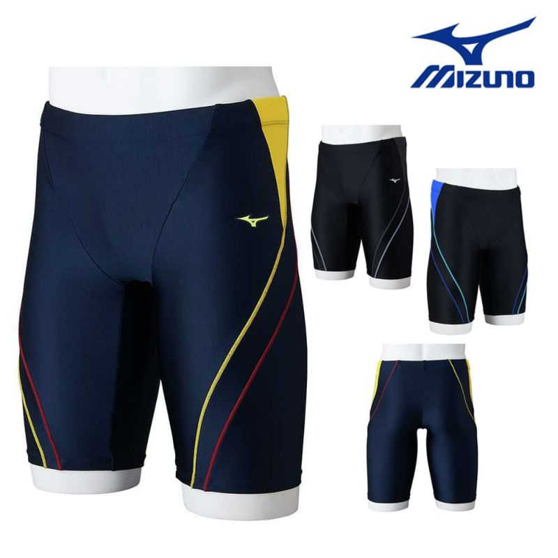 ミズノMIZUNOフィットネス水着メンズハーフスパッツPSメンズ2024年秋冬モデルN2JBB601