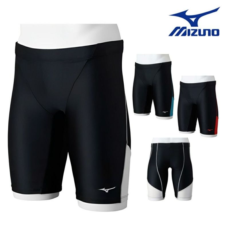 ミズノMIZUNOフィットネス水着メンズハーフスパッツPSメンズ2024年秋冬モデルN2JBB602