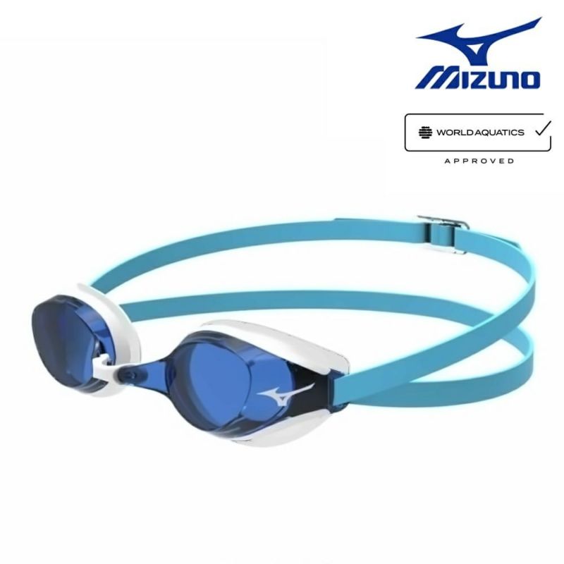 ミズノ MIZUNO 水泳 限定レーシングゴーグル アクセルアイ クリアレンズ クッションタイプ WORLD  AQUATICS承認モデル(fina承認) 競泳 N3JEB590 SWIMSHOPヒカリスポーツ［公式］