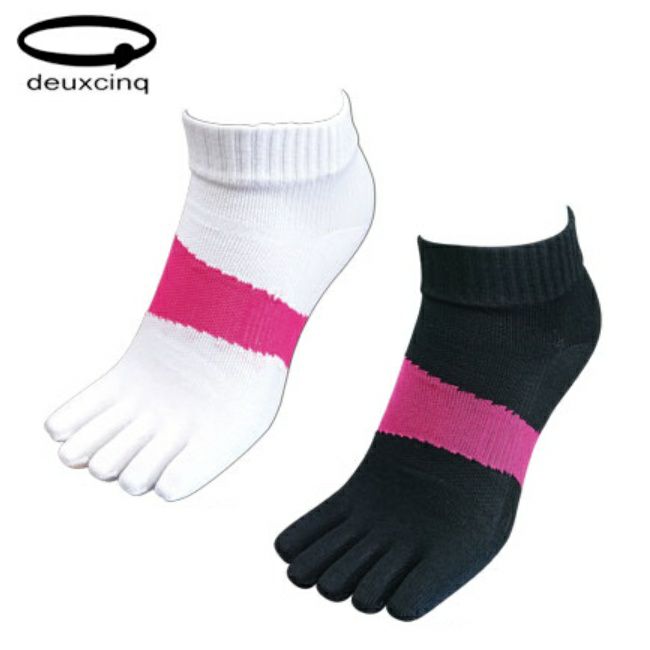 DEUXCINQドゥサンクレディース5本指ソックス靴下スポーツ女性用DUX-0790