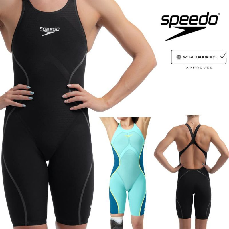 スピードSPEEDO競泳水着レディースFASTSKINLZRPureIntent2.0ファストスキンレーザーピュアインテントウィメンズオープンバックニースキンWA承認モデル短距離向き高速水着SCW12401Ffinaマークあり