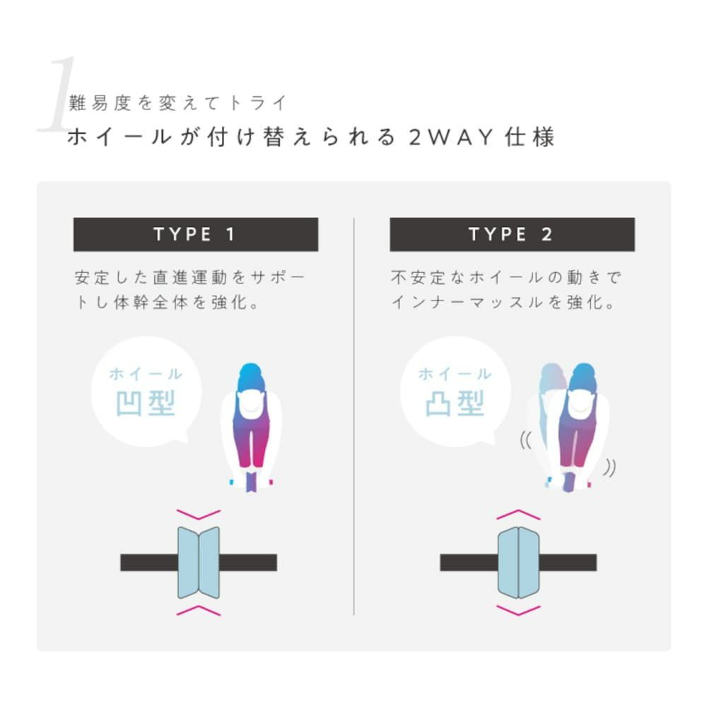 MIVIOSミヴィオス２WAY腹筋ローラーアルインコALINCOフィットネスエクササイズストレッチトレーニングMVS500