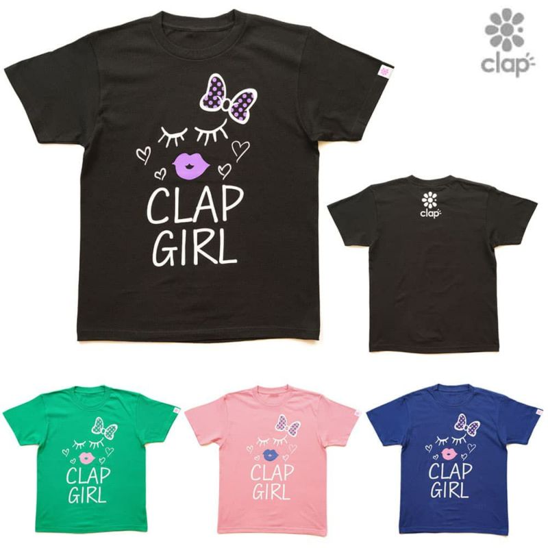 クラップCLAPクラップガールTシャツレディーススポーツアパレルトレーニングフィットネス女性CTS24067