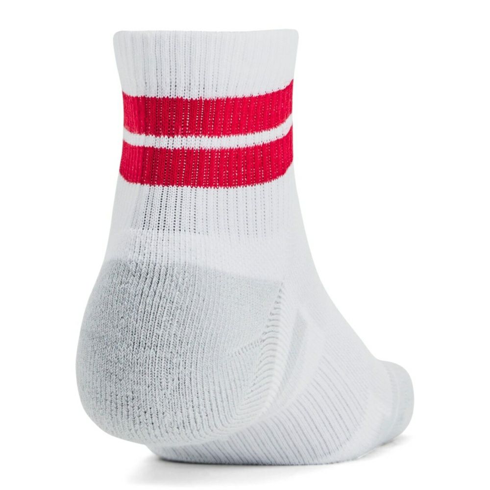 アンダーアーマーUNDERARMOURUAパフォーマンステックノベルティクオーターソックス3足セットユニセックス靴下ジムトレーニングU1382943