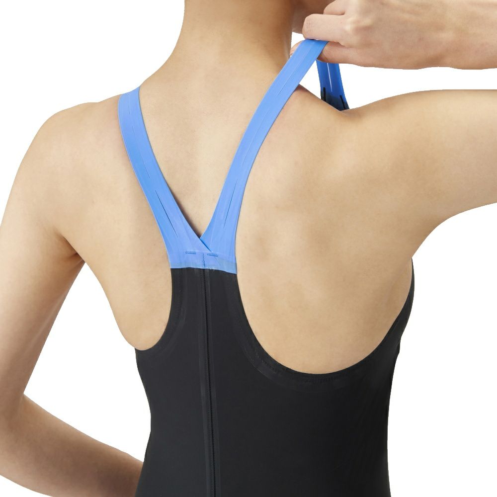 ARENAアリーナ競泳水着レディースアクアフォースストームAQUAFORCESTORMMFレーシングワンピーススパッツクローズバック・ハーフレッグ背閉じタイプ高速水着中距離長距離選手向きARN-4005W