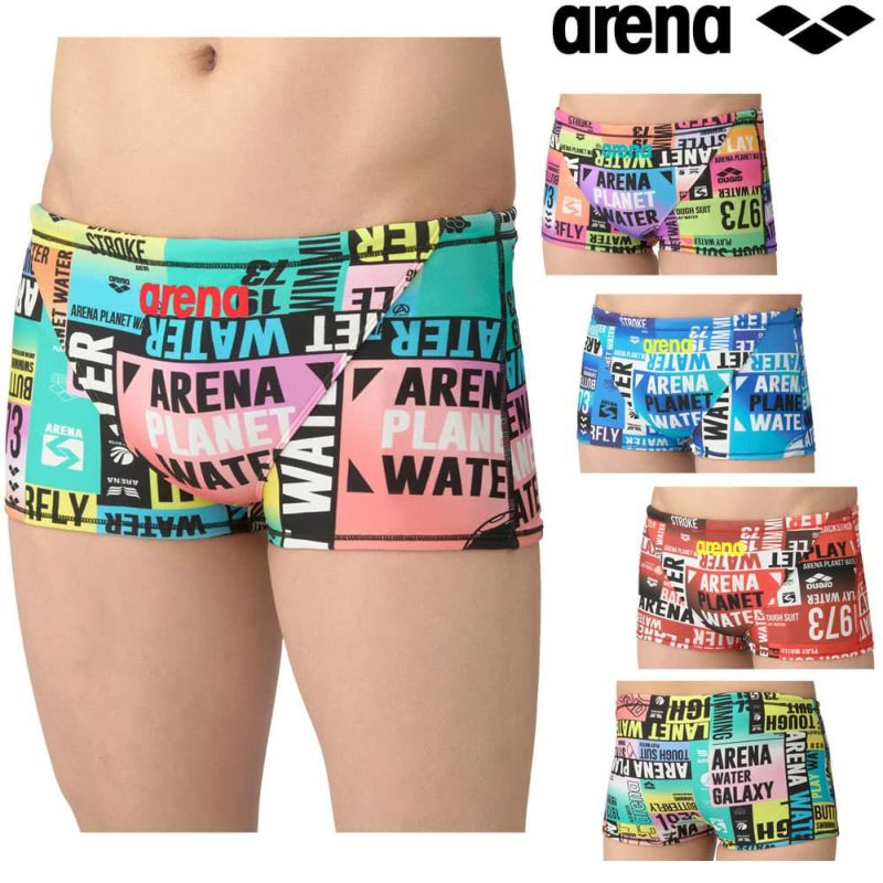 アリーナARENA競泳水着練習用水着メンズトレーニングスパッツショートレッグタフスーツタフスキンT2E競泳練習水着2025年春夏モデルAS5SWM30M