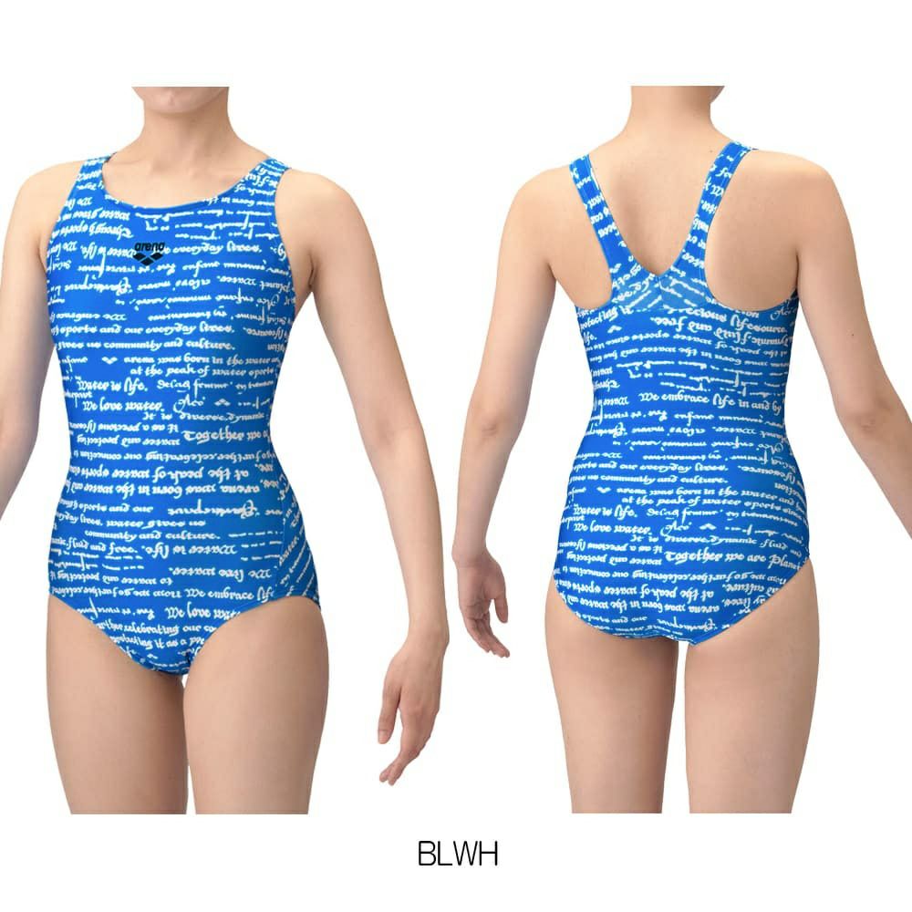 アリーナARENAフィットネス水着レディースフィットネスワンピースYバック差し込みパッドパッド付きダブルエステル2025年春夏モデルAS5SWF23L