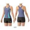 アリーナARENAフィットネス水着レディースフィットネスセパレーツYバックショートレッグ差し込みパッドパッド付きモク2Way2025年春夏モデルAS5SWF40L