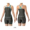 アリーナARENAフィットネス水着レディースフィットネスセパレーツYバックミドルレッグ差し込みパッドパッド付きフルダルUV2025年春夏モデルAS5SWF48L