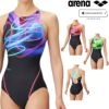 アリーナARENA競泳水着レディースWA承認モデルレーシングワンピースオープンバックAQUARACINGAQUASTRIPE-D2025年春夏モデルAS5SRC70Lfinaマークあり