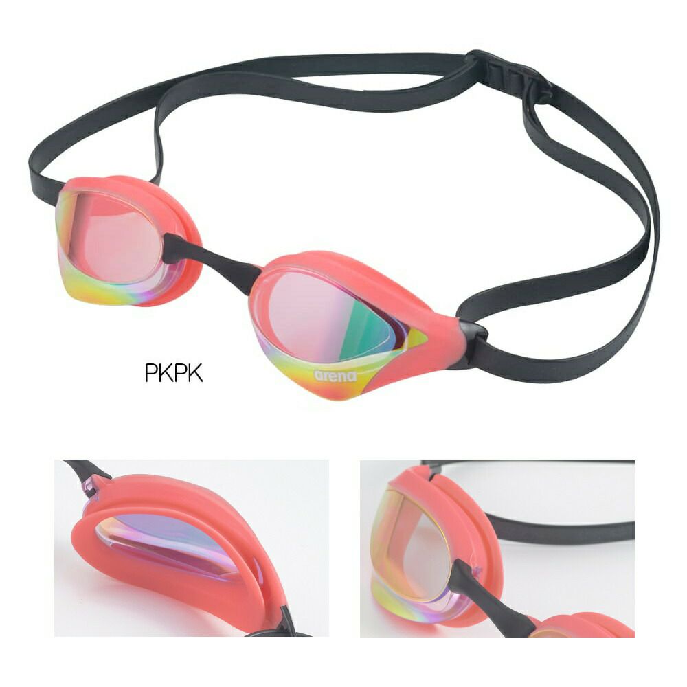 アリーナARENA水泳レーシングゴーグルコブラコアミラーレンズクッション付きAS5SGG04UFINA承認