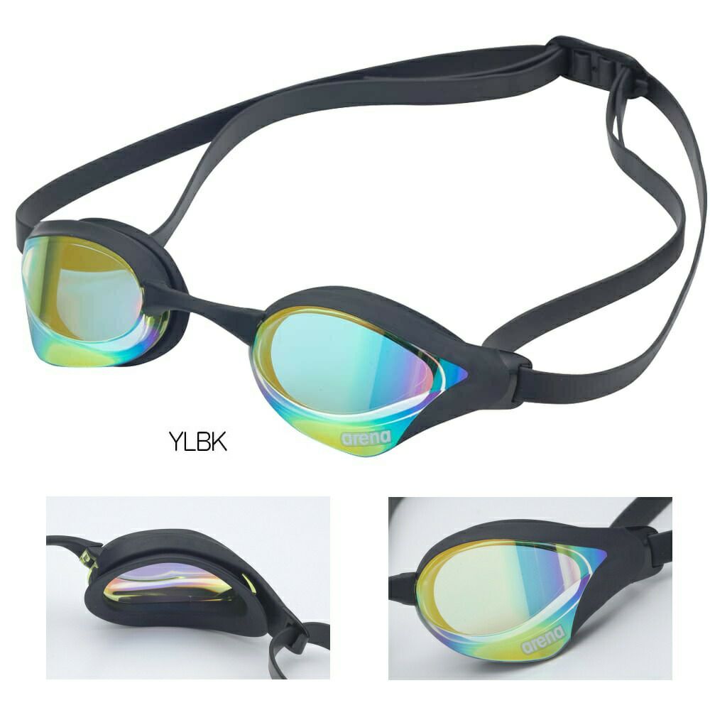 アリーナARENA水泳レーシングゴーグルコブラコアミラーレンズクッション付きAS5SGG04UFINA承認