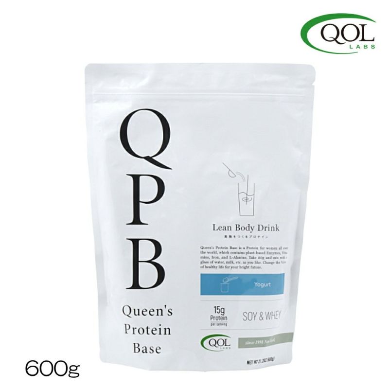 QOLキューオーエルラボラトリーズクイーンズプロテインベースQueen’sProteinBaseQPBSOY＆WHEYソイ＆ホエイヨーグルト味600gQOL-17137