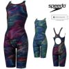 スピードSPEEDO競泳水着レディースWA承認モデルフレックスシグマカイセミオープンバックニースキン3オールインワンFLEXΣχフレックスシグマカイ2025年春夏モデルSCW12520Ffinaマークあり