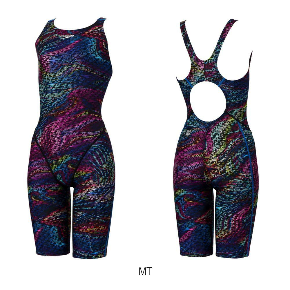 スピードSPEEDO競泳水着レディースWA承認モデルフレックスシグマカイセミオープンバックニースキン3オールインワンFLEXΣχフレックスシグマカイ2025年春夏モデルSCW12520Ffinaマークあり