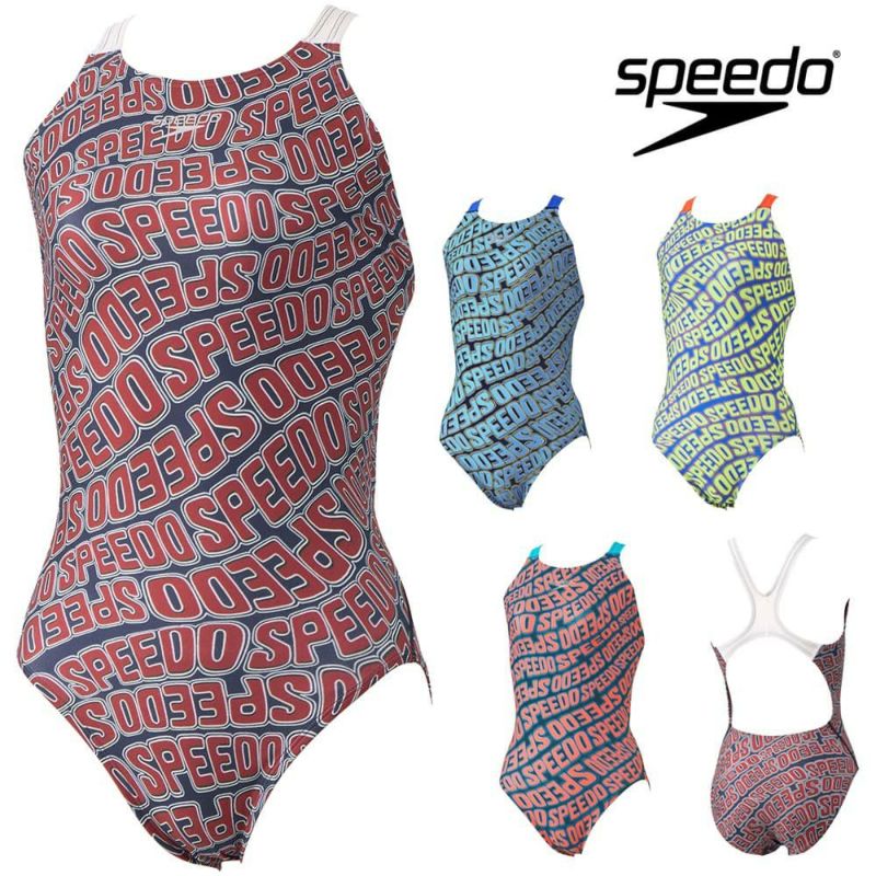 スピードSPEEDO競泳水着練習用水着レディースウェーブロゴターンズスーツENDURANCEECO競泳練習水着2025年春夏モデルSTW02506