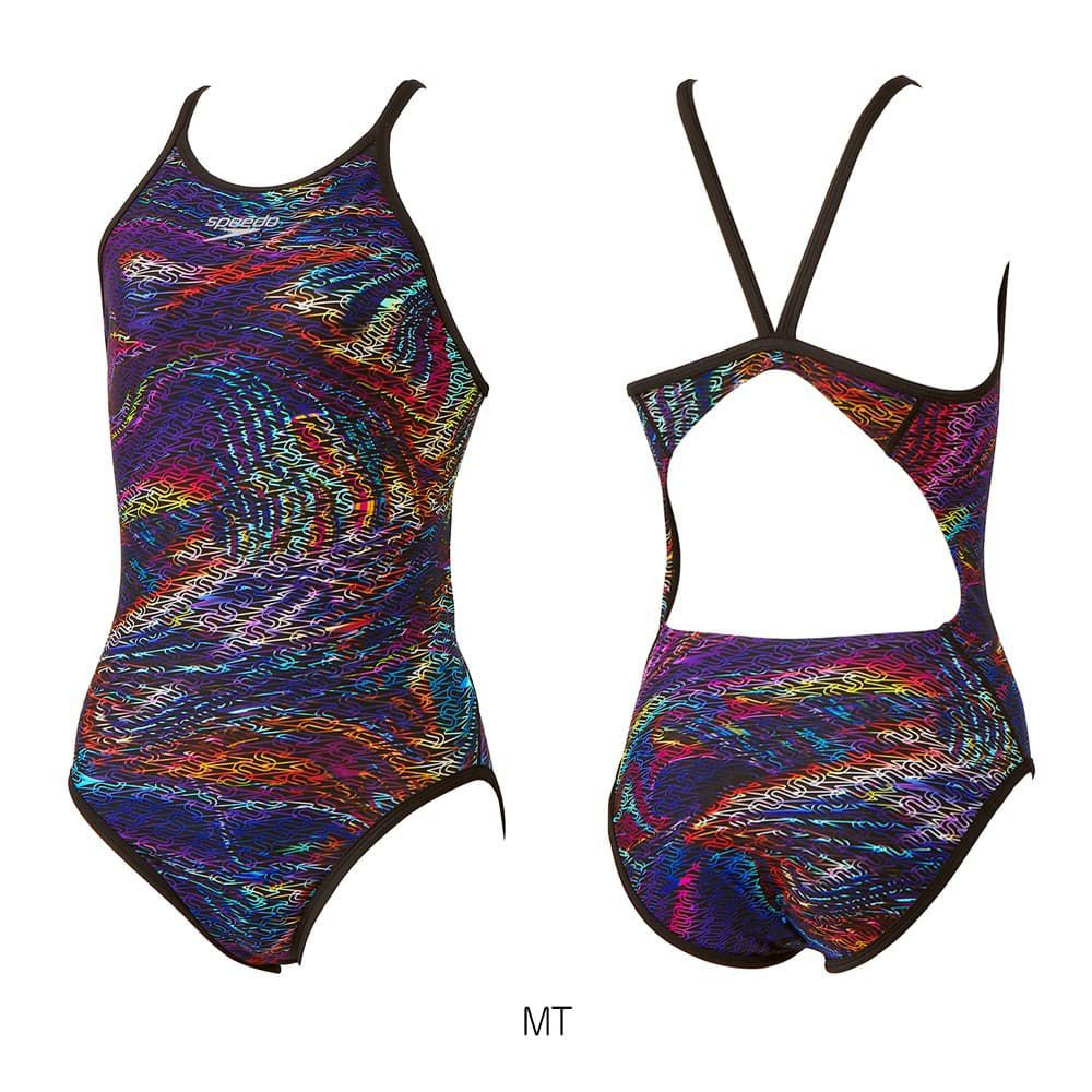 スピードSPEEDO競泳水着練習用水着レディースモノグラムジャパン2ターンズスーツENDURANCEECO競泳練習水着2025年春夏モデルSTW02520