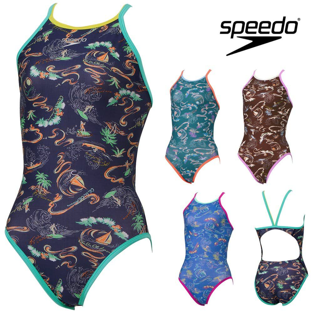 スピードSPEEDO競泳水着練習用水着レディースサンオンザシーターンズスーツENDURANCEECO競泳練習水着2025年春夏モデルSTW02505