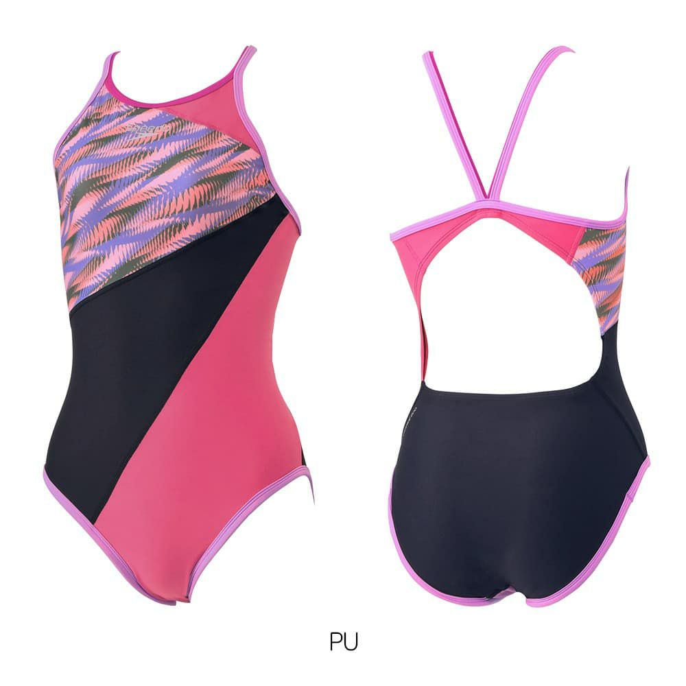 スピードSPEEDO競泳水着練習用水着レディースラウラウターンズスーツENDURANCEECO競泳練習水着2025年春夏モデルSTW02509