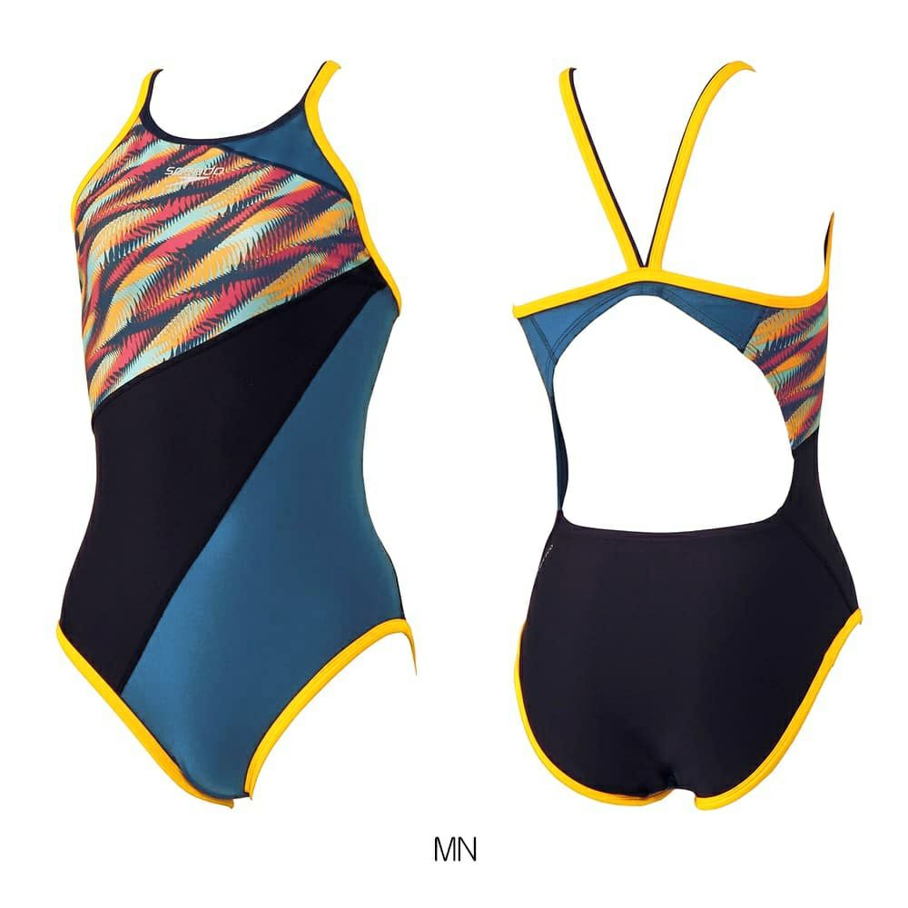 スピードSPEEDO競泳水着練習用水着レディースラウラウターンズスーツENDURANCEECO競泳練習水着2025年春夏モデルSTW02509