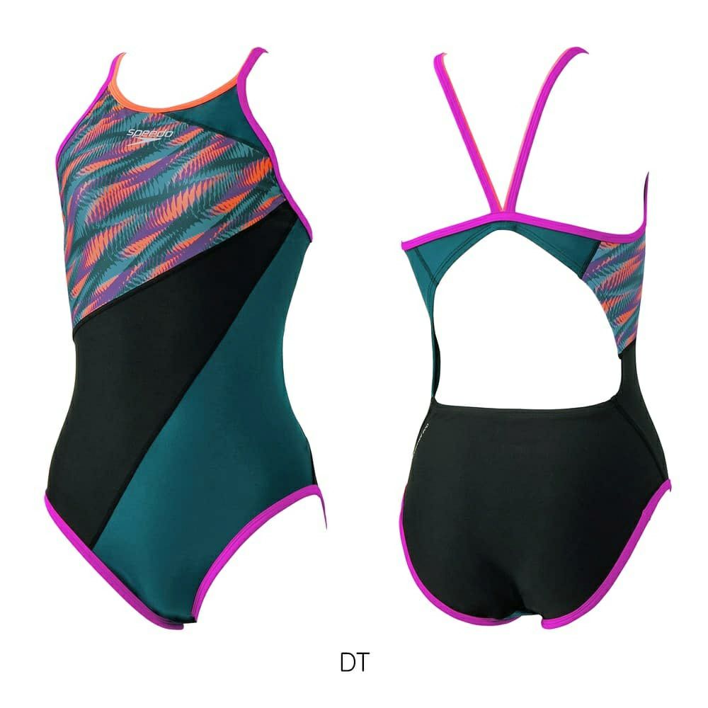 スピードSPEEDO競泳水着練習用水着レディースラウラウターンズスーツENDURANCEECO競泳練習水着2025年春夏モデルSTW02509