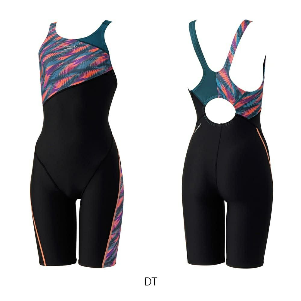 スピードSPEEDO競泳水着練習用水着レディースラウラウターンズニースキンオールインワンENDURANCEECO競泳練習水着2025年春夏モデルSTW12509