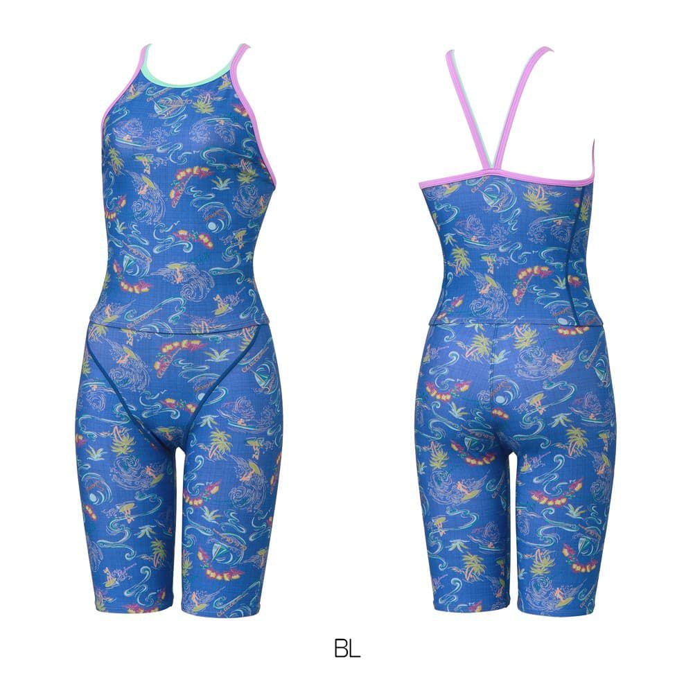 スピードSPEEDO競泳水着練習用水着レディースファンピースターンズスーツーミドルオールインワンENDURANCEECO競泳練習水着2025年春夏モデルSTW22502