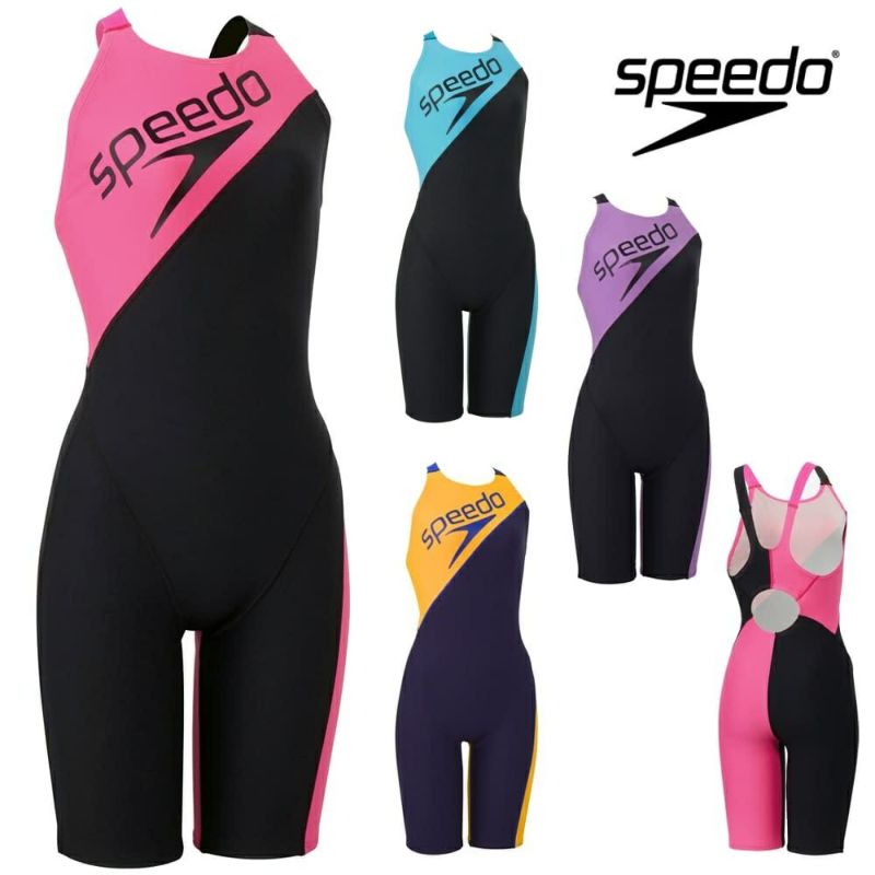 スピードSPEEDO競泳水着練習用水着レディースパネルターンズニースキンオールインワンENDURANCEECO競泳練習水着2025年春夏モデルSTW12503