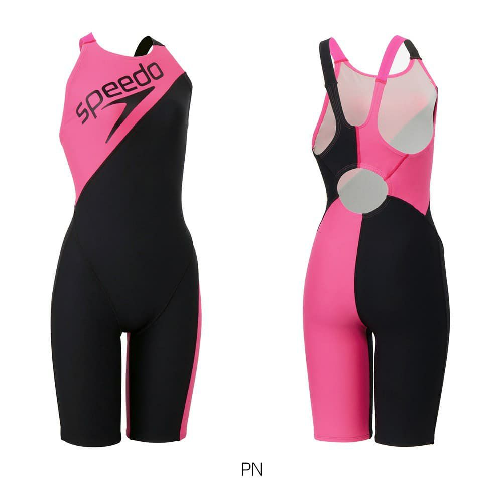 スピードSPEEDO競泳水着練習用水着レディースパネルターンズニースキンオールインワンENDURANCEECO競泳練習水着2025年春夏モデルSTW12503