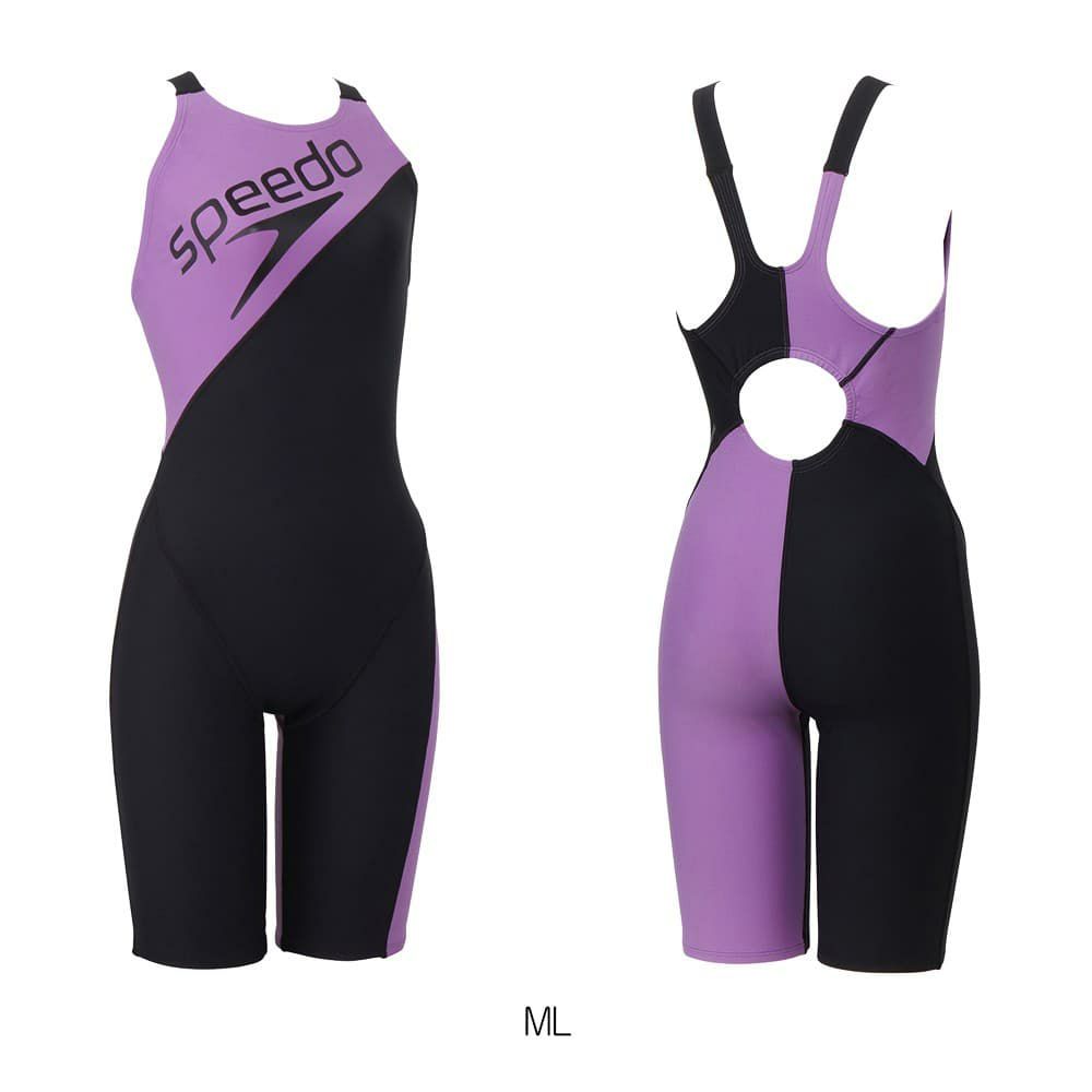 スピードSPEEDO競泳水着練習用水着レディースパネルターンズニースキンオールインワンENDURANCEECO競泳練習水着2025年春夏モデルSTW12503