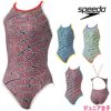 スピードSPEEDO競泳水着練習用水着ジュニア女子ウェーブロゴターンズスーツENDURANCEECO競泳練習水着2025年春夏モデルSTG02506