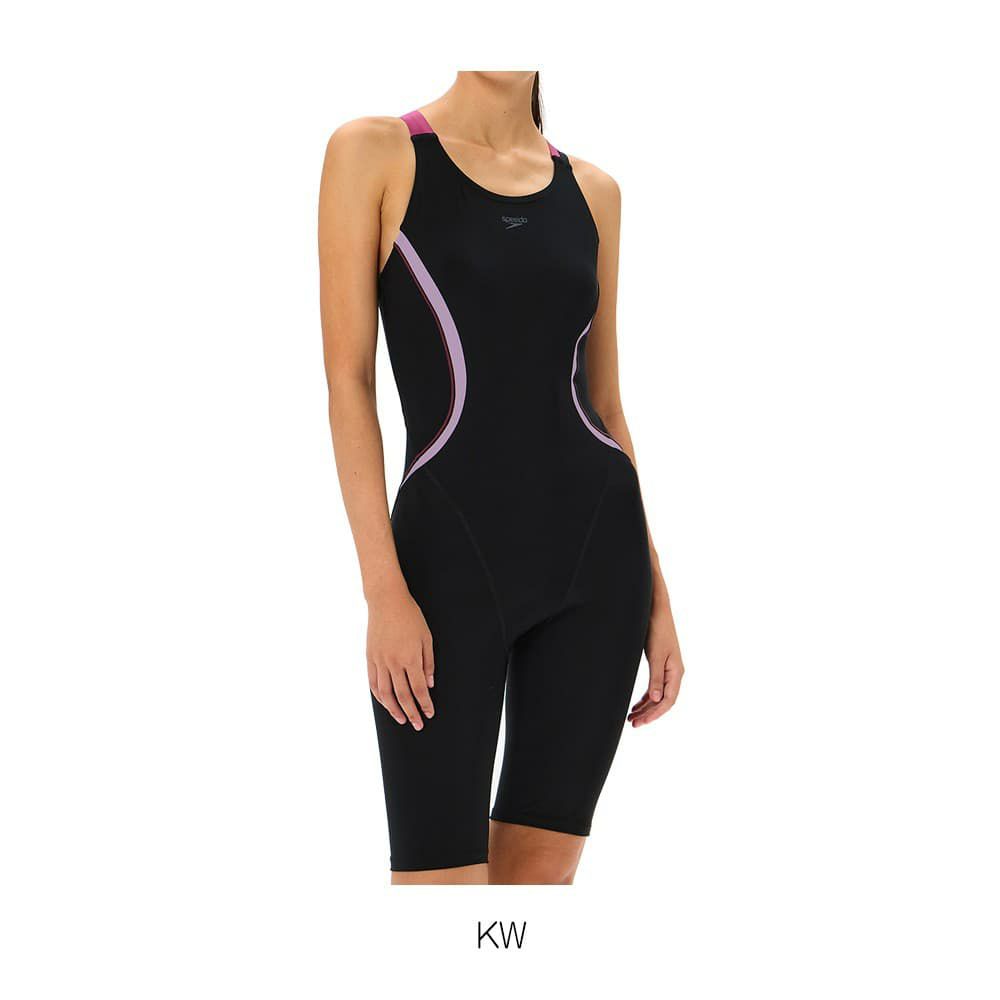 スピードSPEEDOフィットネス水着レディースオーバルカーヴィールースンニースキンオールインワンパッド付きUltraStretchECO2025年春夏モデルSFW12510
