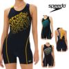 スピードSPEEDOフィットネス水着レディーススプラッシュルースンハーフニースキンオールインワンパッド付きUltraStretchECO2025年春夏モデルSFW12503