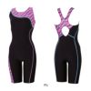 スピードSPEEDOフィットネス水着レディースアシンメトリールースンニースキン(縫込みパッド付き)オールインワンUltraStretchECO2024年秋冬モデルSFW12403