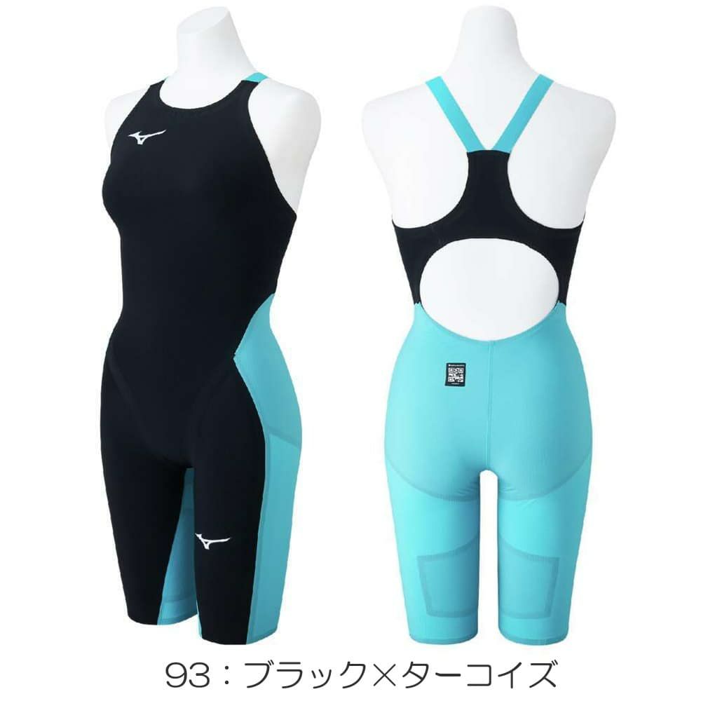 ミズノ競泳水着レディースGXSONIC6CRWA承認モデルGXSONICVIハーフスーツ布帛素材競泳全種目短距離～中・長距離選手向きMIZUNO高速水着女性用2025年春夏モデル新色ターコイズN2MGA702finaマークあり