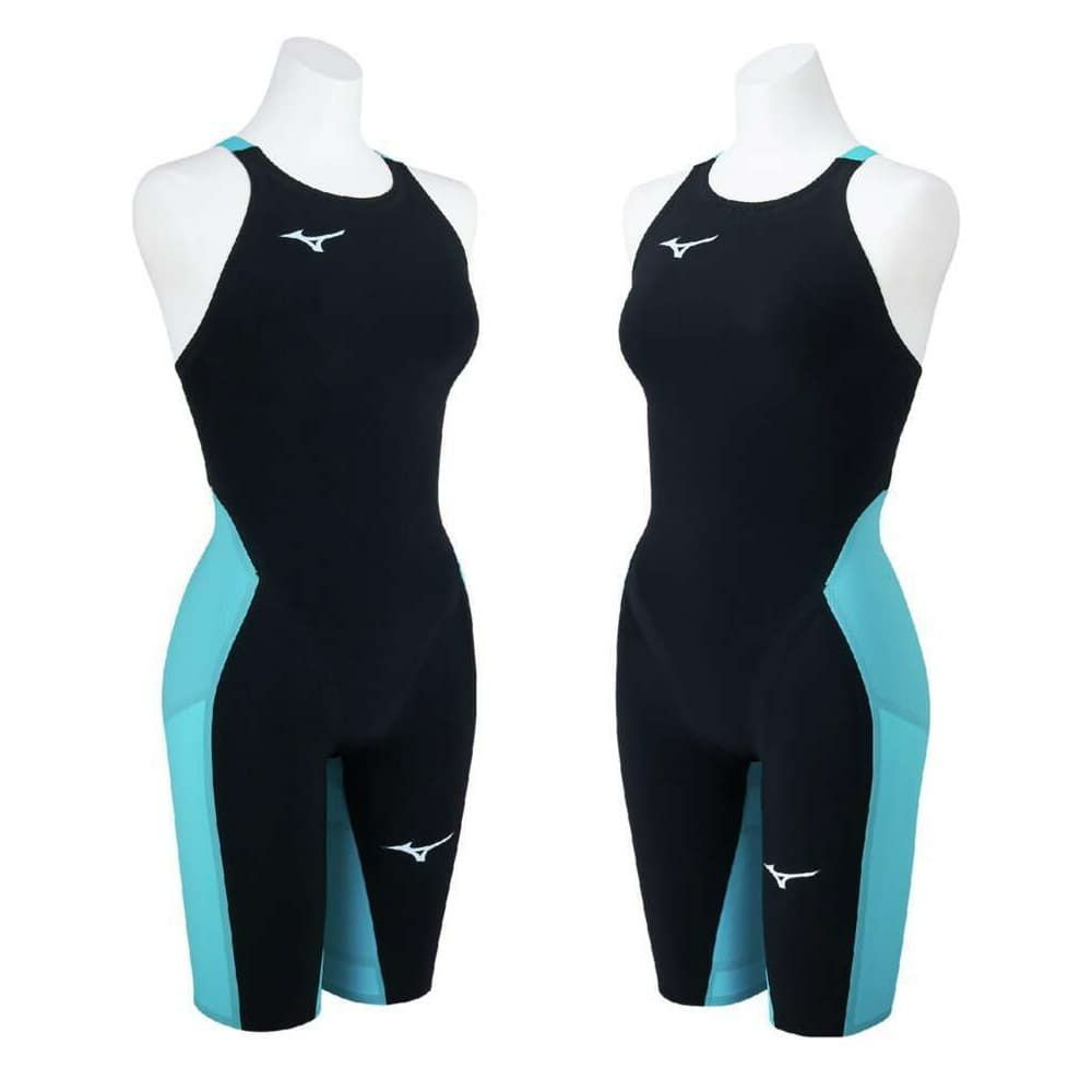 ミズノ競泳水着レディースGXSONIC6CRWA承認モデルGXSONICVIハーフスーツ布帛素材競泳全種目短距離～中・長距離選手向きMIZUNO高速水着女性用2025年春夏モデル新色ターコイズN2MGA702finaマークあり