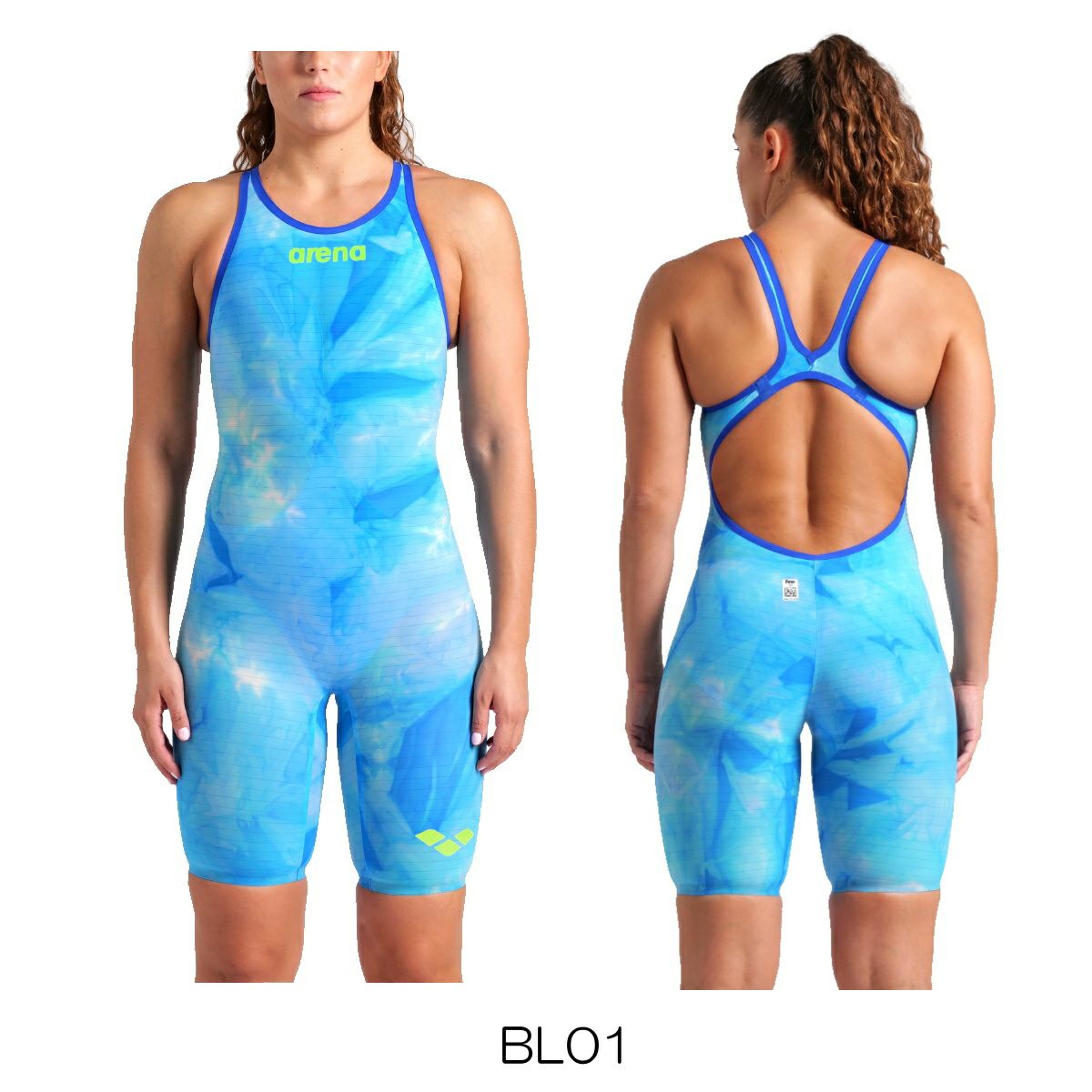 アリーナ競泳水着レディースARENAPOWERSKINCARBONAIR2パワースキンカーボンエアスクエアレーシングワンピーススパッツオープンバックハーフレッグWA承認高速水着【Air2・スクエア】限定モデルTie-Dye(タイダイ)LimitedEditionAS5SRCT1Lfinaマークあり