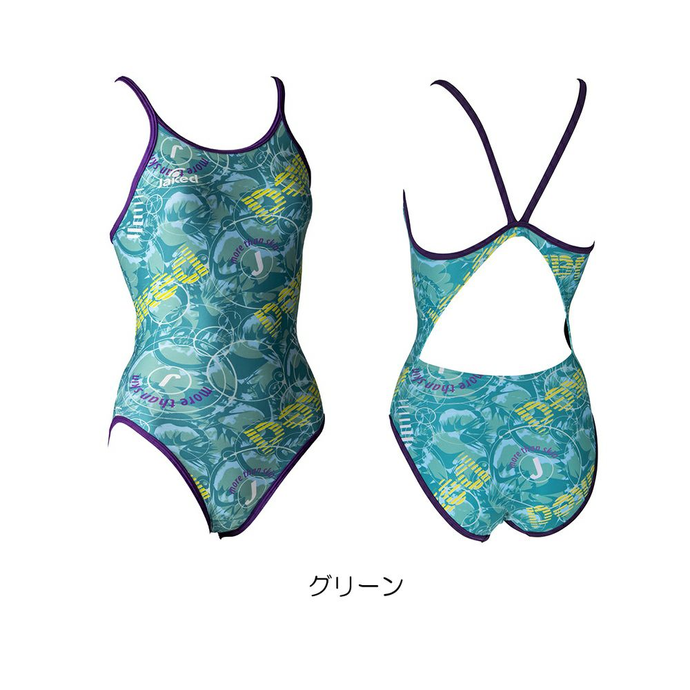 Jakedジャケッド競泳水着練習用水着レディースJ-FORTEX　ジェイ・フォルテックスハイパーバックスーツ競泳練習水着820742F