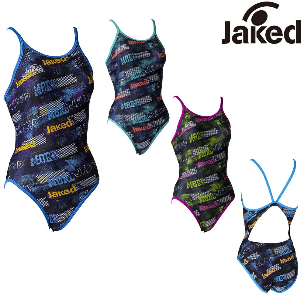 Jakedジャケッド競泳水着練習用水着レディースJ-FORTEX　ジェイ・フォルテックスハイパーバックスーツ競泳練習水着820743F