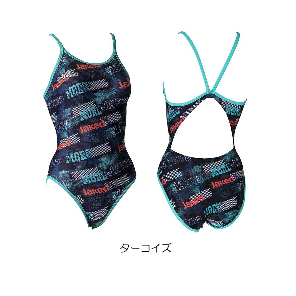 Jakedジャケッド競泳水着練習用水着レディースJ-FORTEX　ジェイ・フォルテックスハイパーバックスーツ競泳練習水着820743F