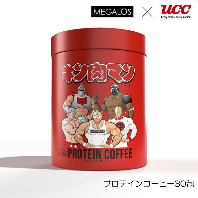 メガロス×キン肉マンプロテインコーヒー正義超人パッケージスティックインスタントコーヒー7.5g×30包タンパク質GDF11408