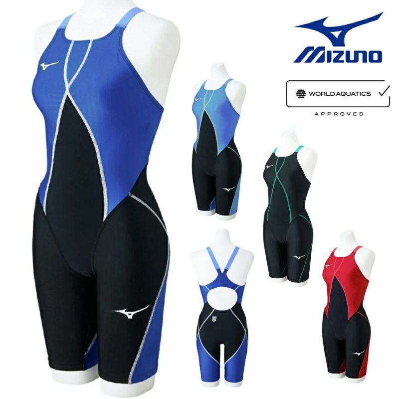 ミズノMIZUNO競泳水着レディースWA承認モデルGX・SONICDUALハーフスーツオールインワン2025年春夏モデルN2MGC230finaマークあり