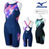ミズノMIZUNO競泳水着レディースWA承認モデルSTREAMACEハーフスーツマスターズバックオールインワンストリームフィットA2025年春夏モデルN2MGC241finaマークあり