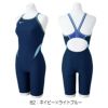 ミズノMIZUNO競泳水着練習用水着レディースエクサースーツハーフスーツオールインワンEXERSUITSU-Fit競泳練習水着2025年春夏モデルN2MGC263