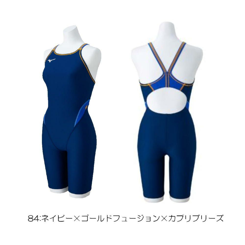 ミズノMIZUNO競泳水着練習用水着レディースエクサースーツハーフスーツオールインワンEXERSUITSU-Fit競泳練習水着2025年春夏モデルN2MGC263
