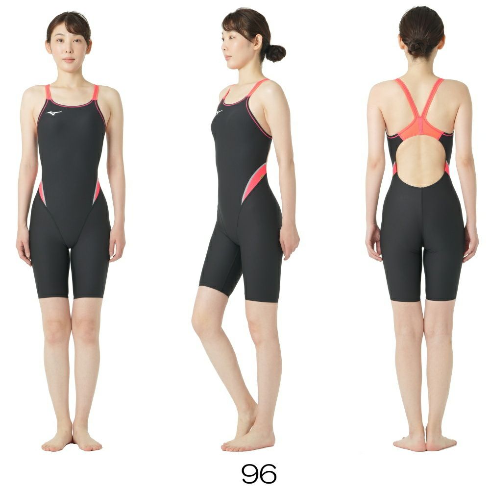 ミズノMIZUNO競泳水着練習用水着レディースエクサースーツハーフスーツオールインワンEXERSUITSU-Fit競泳練習水着2025年春夏モデルN2MGC263