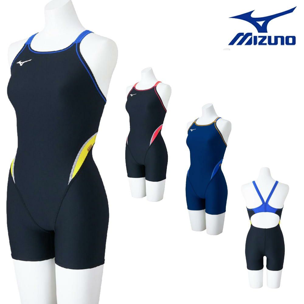 ミズノMIZUNO競泳水着練習用水着レディースエクサースーツミディアムハーフスーツEXERSUITSU-Fit競泳練習水着2025年春夏モデルN2MGC264